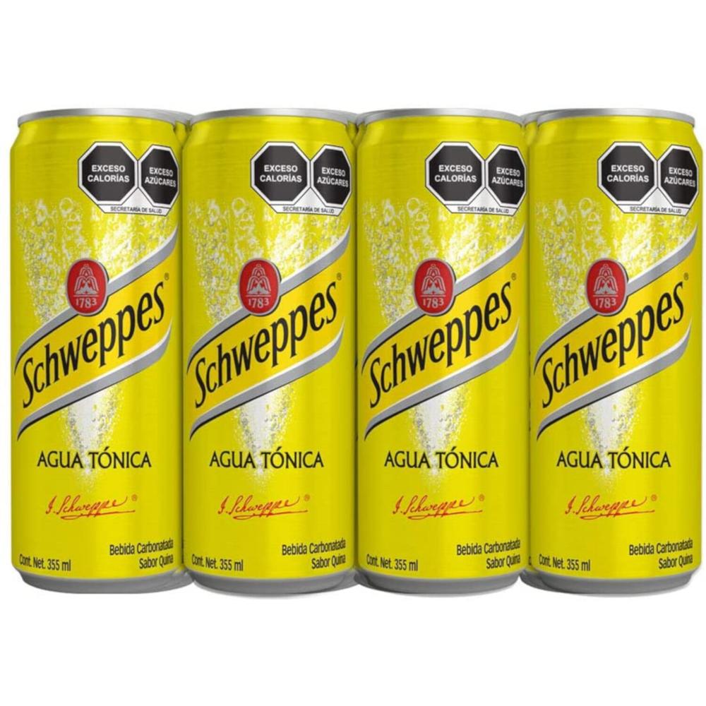 Pack de 12 Agua Tónica Schweppes Lata 355 ml