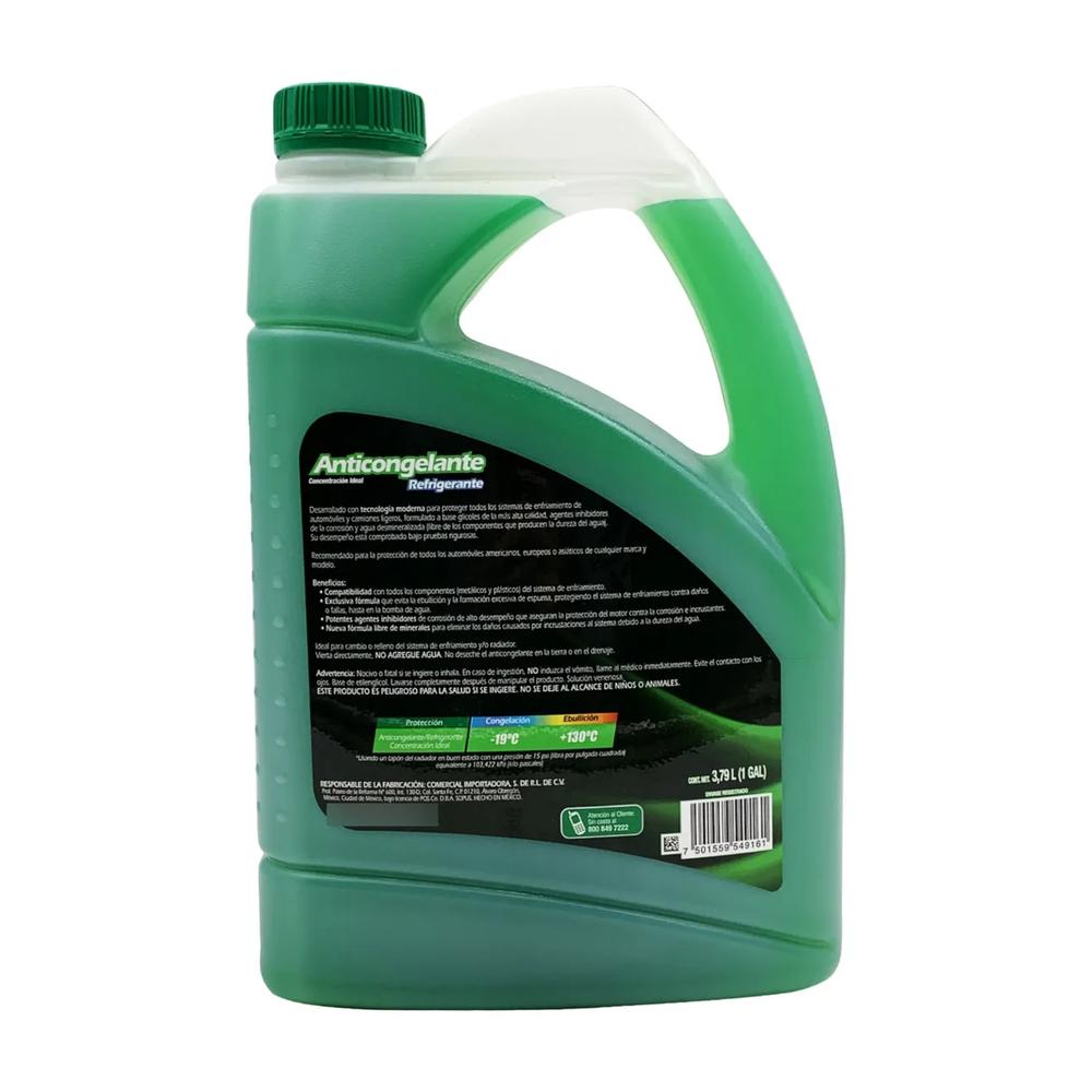 GALON LIQUIDO RADIADOR ANTICONGELANTE 33% LISTO USAR QUAKER