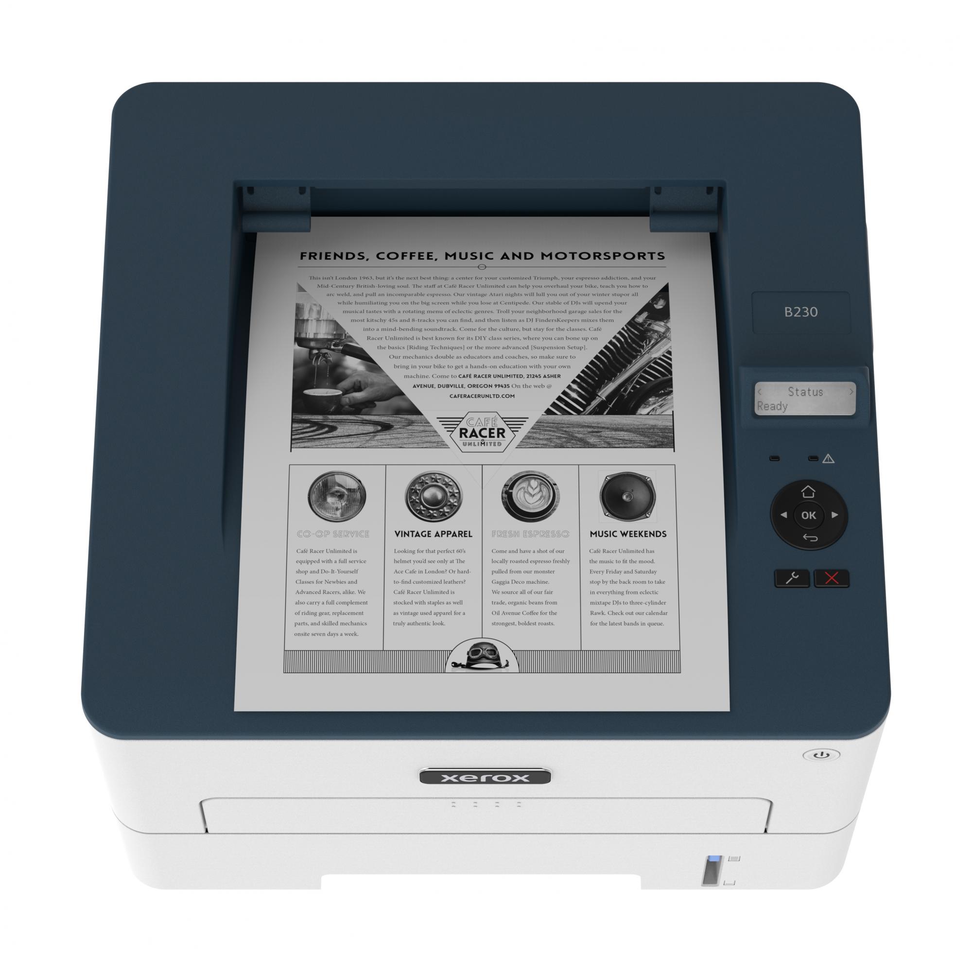 Xerox Impresora Láser Xerox B230 Monocromática Hasta 36PPM