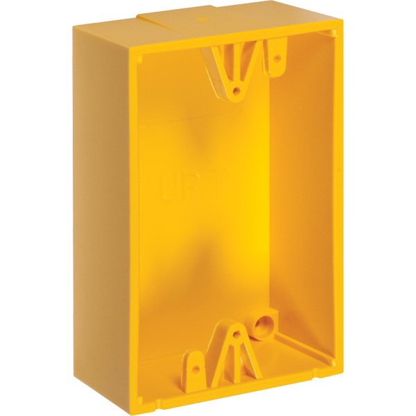 STI Caja trasera de montaje color amarillo para estaciones de parada ...