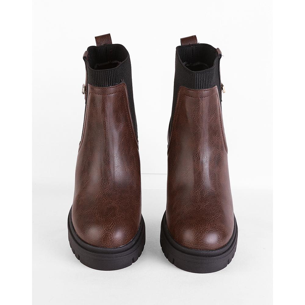 Botin Mujer Casual Tacon Café Riviana 09804300
