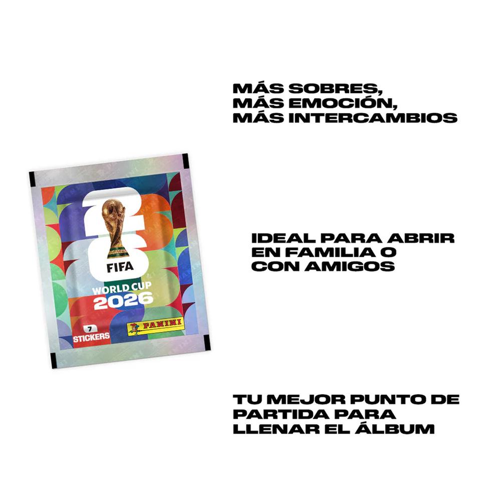 2 Cajas de 100 Sobres Panini Copa Mundial de la FIFA 2026