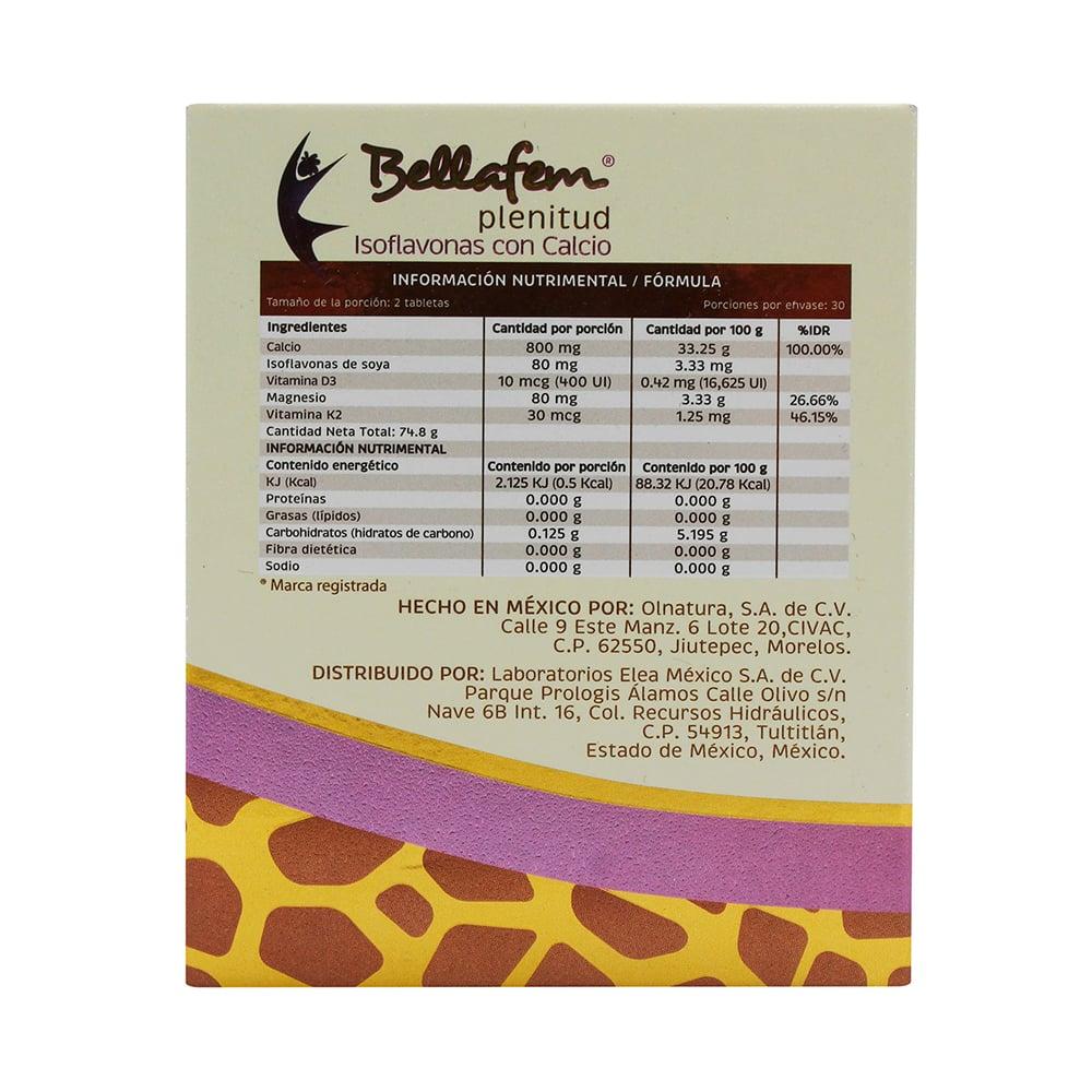 Suplemento Alimenticio Bellafem Plenitud 60 Tabletas