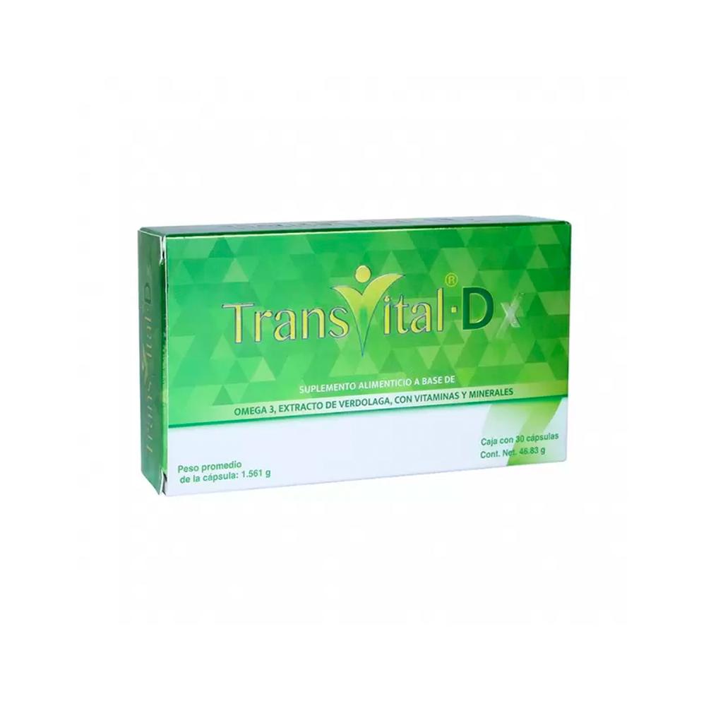 Suplemento Alimenticio Transvital-D 30 Cápsulas