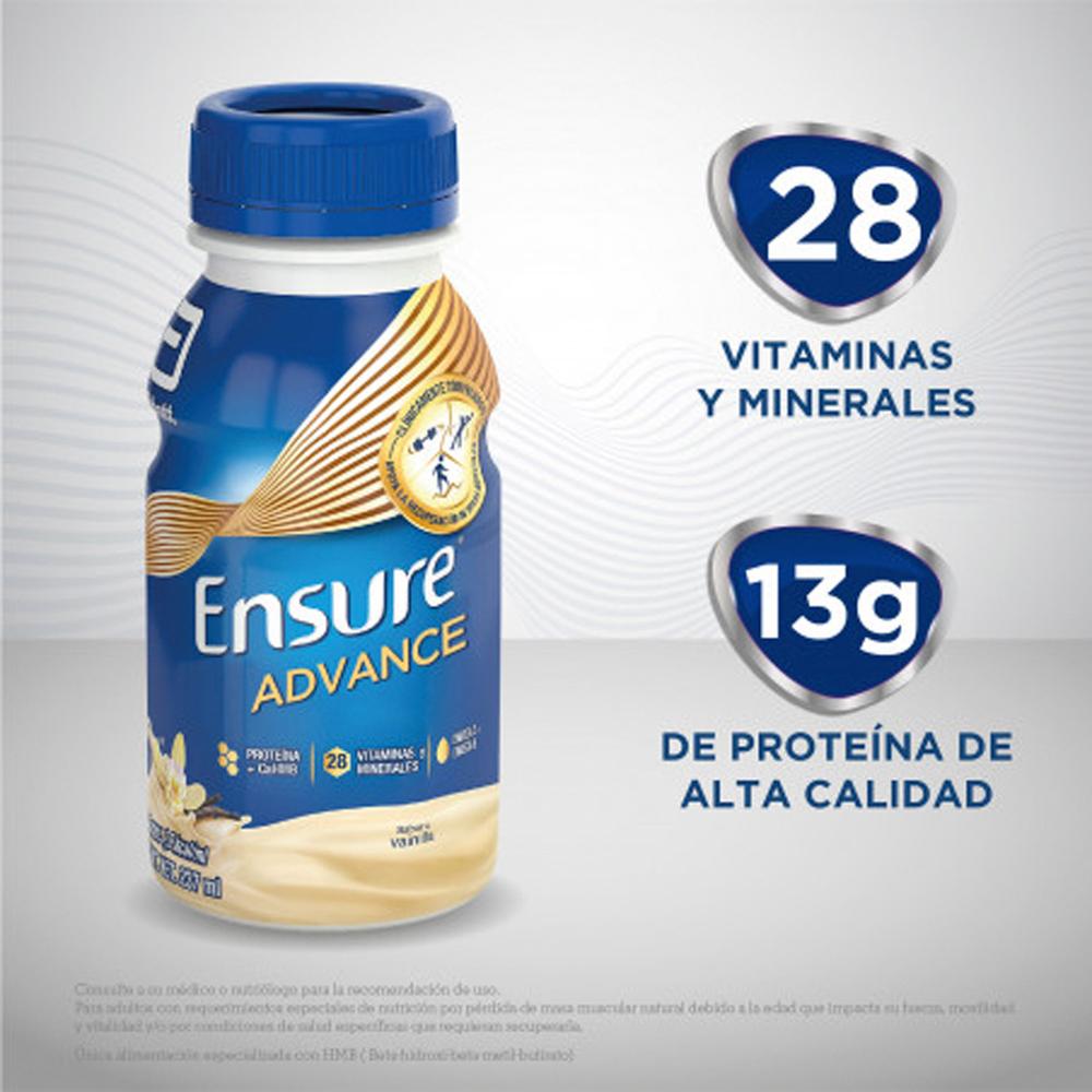 Suplemento Alimenticio Ensure Advance Sabor Vainilla 237 ml
