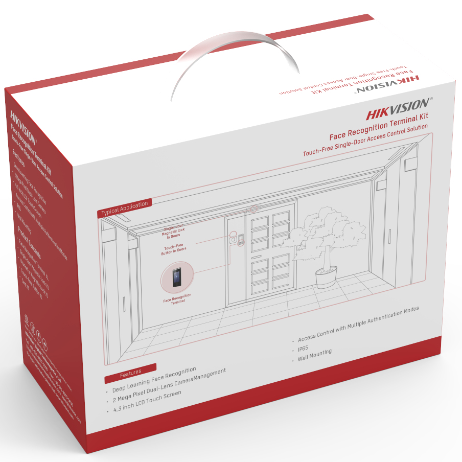 Kit de Control de Acceso Hikvision DS-KAS541 con Reconocimiento Facial ...