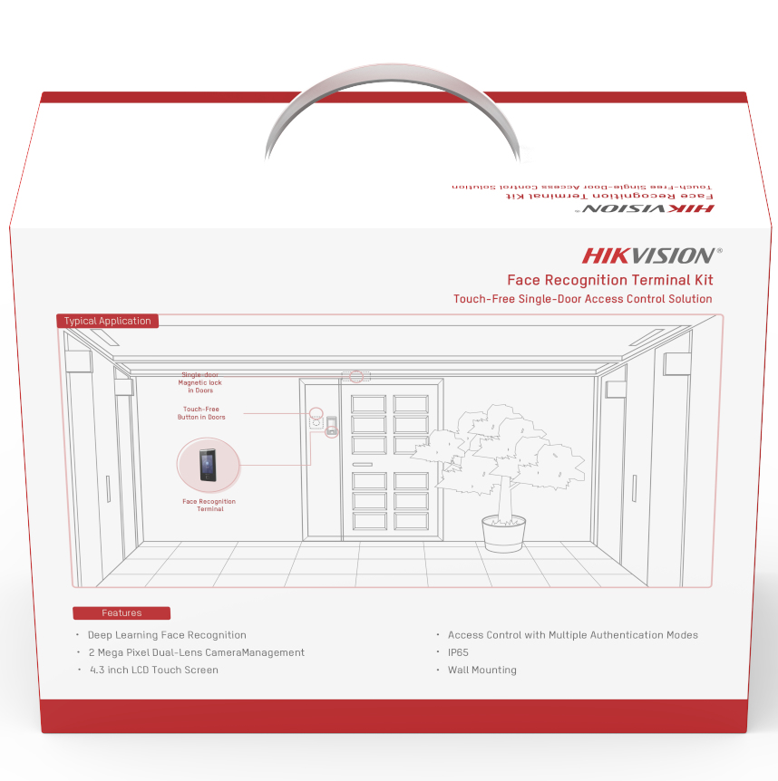 Kit de Control de Acceso Hikvision DS-KAS541 con Reconocimiento Facial ...