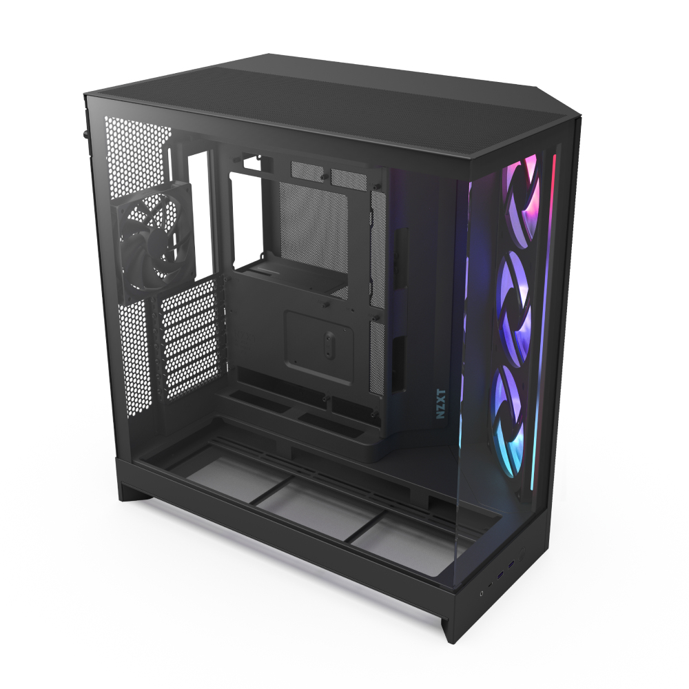 Gabinete NZXT H9 Flow RGB ATX Midi Tower Negro CM-H92FB-R1