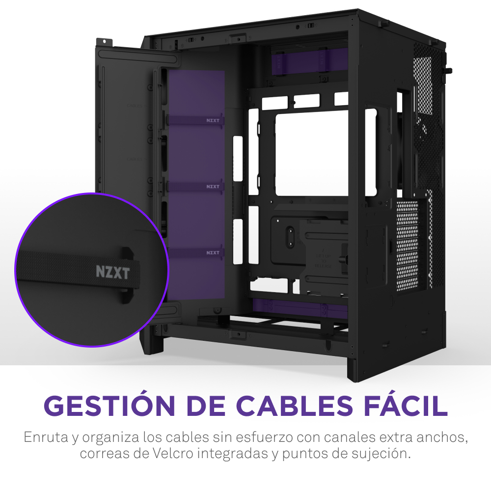Gabinete NZXT H9 Flow RGB ATX Midi Tower Negro CM-H92FB-R1