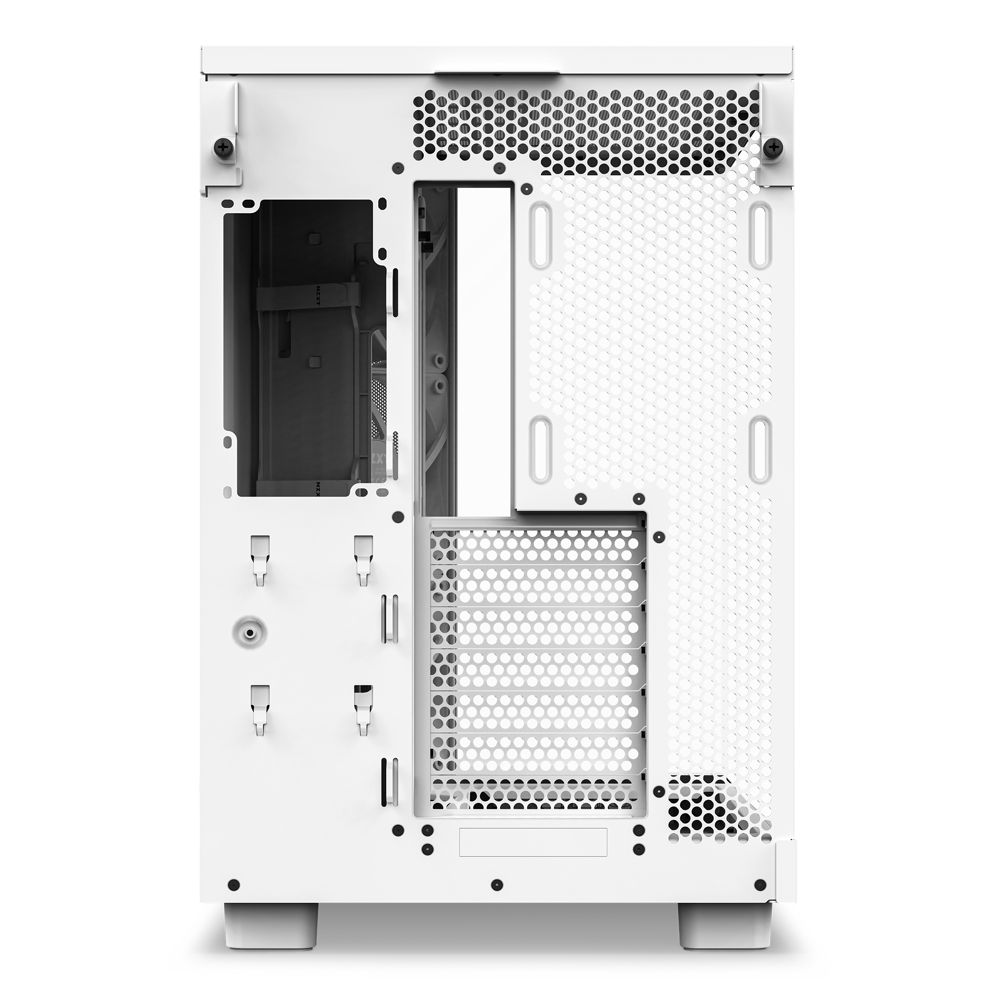 Gabinete NZXT H6 Flow Compact Dual-Chamber ATX Blanco CC-H61FW-01
