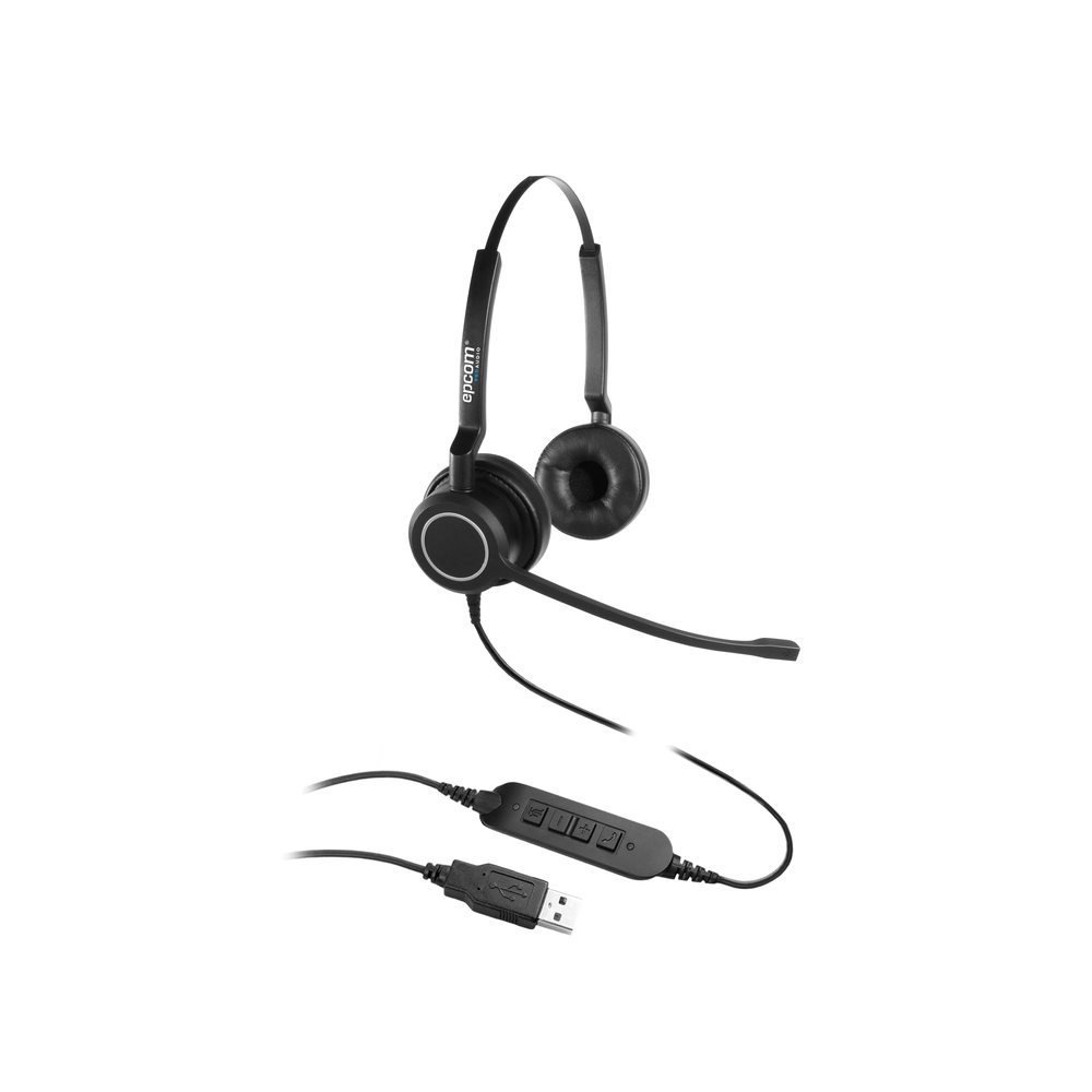 Epcom Diadema ProA Duo USB | Audio HD | Micrófono Cancelación de Ruido ...