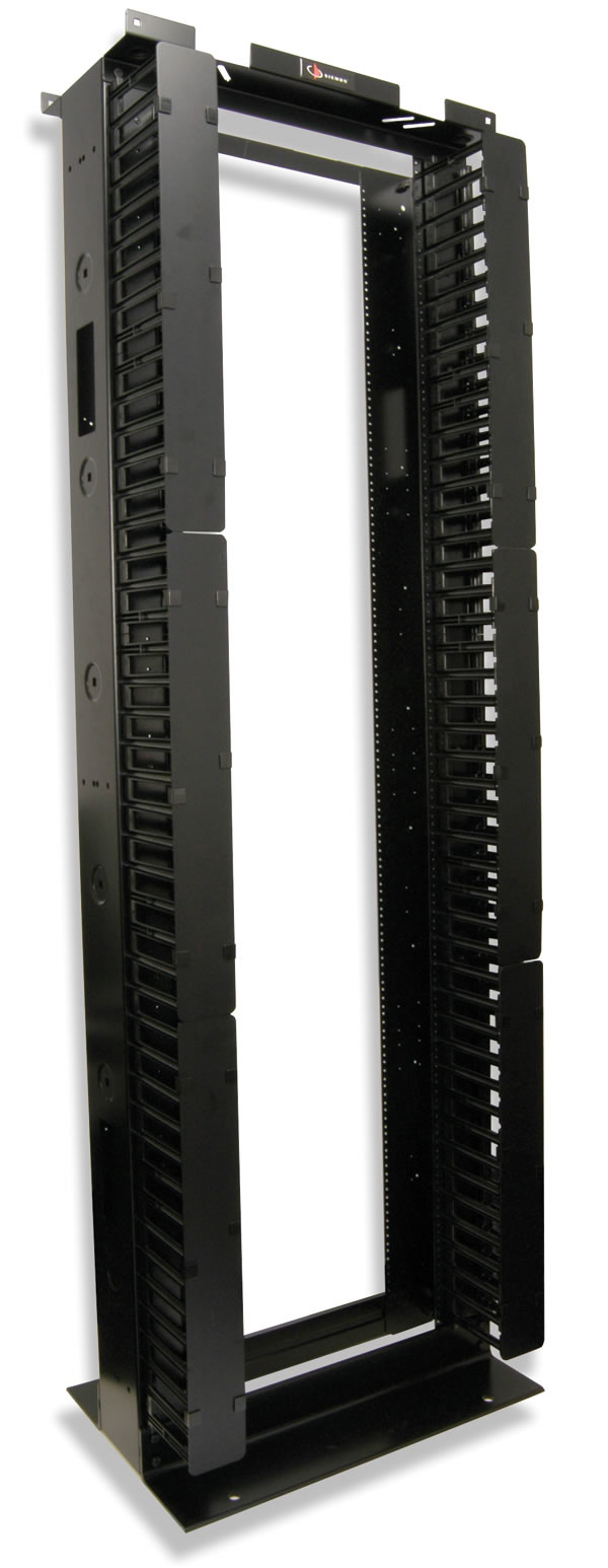 Siemon Rack RS3-07 Aluminio 45U 7ft x 19in Negro con Organizadores ...