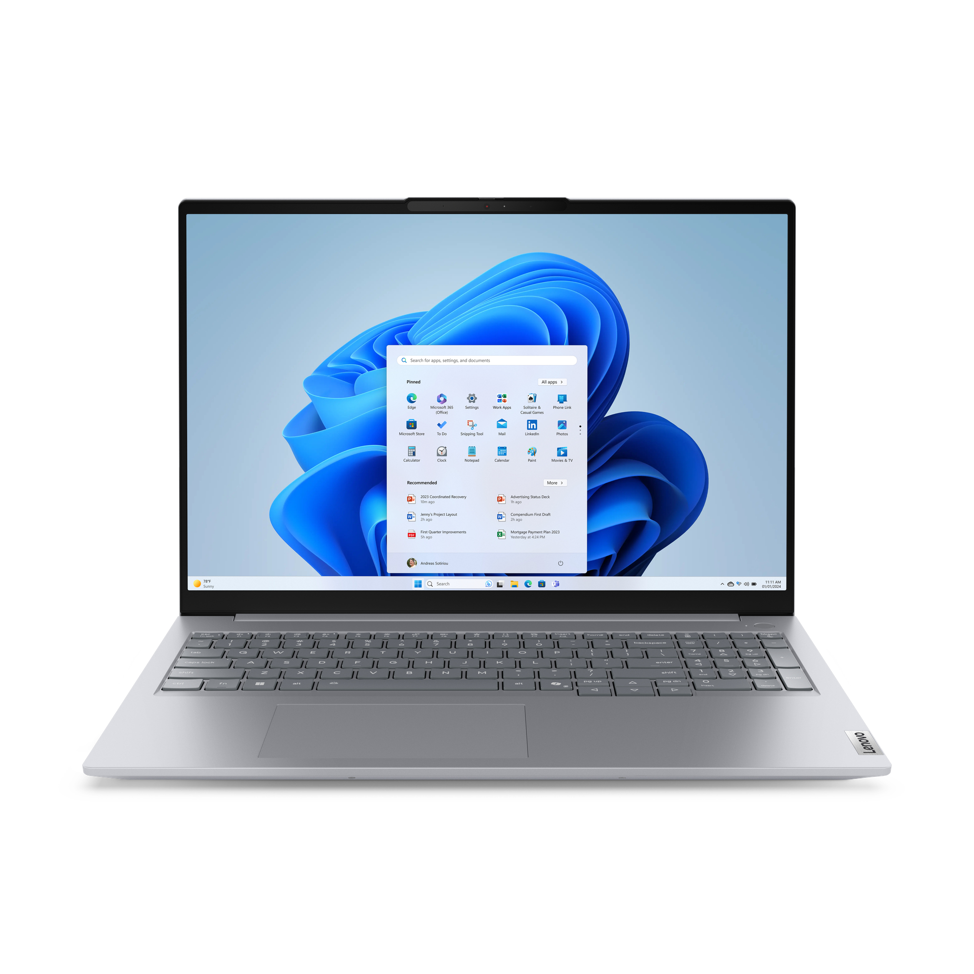 Lenovo ThinkBook 16 G8 Intel Core 7 240H 16" WUXGA 16GB RAM 512GB SSD Windows 11 Pro Gris