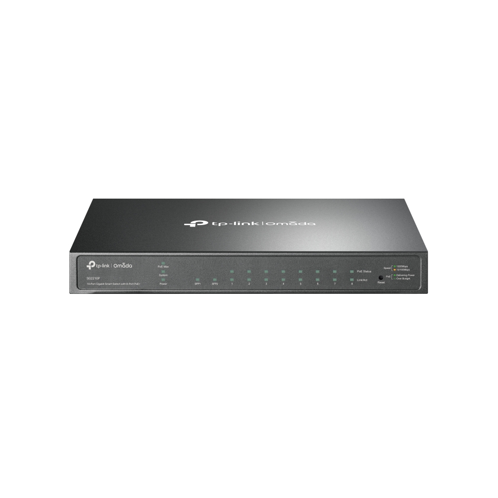 Switch PoE TP-Link TL-SG2210P Omada Gestionado 8 Puertos Gigabit