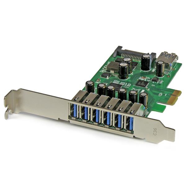 Tarjeta PCI Express StarTech.com PEXUSB3S7 7 Puertos USB 3.0 Perfil Bajo o Completo