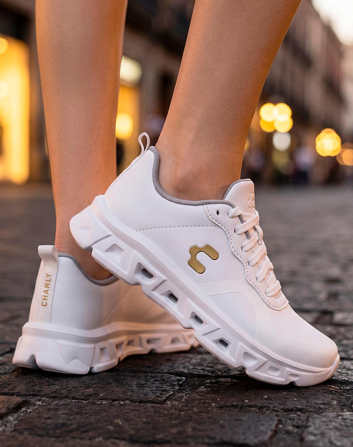 Tenis Mujer Deportivo Blanco Charly 02304512