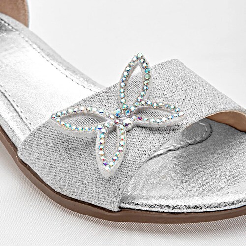 ZAPATILLA GRADUACION Lia NiÑA 2800 COLOR PLATA
