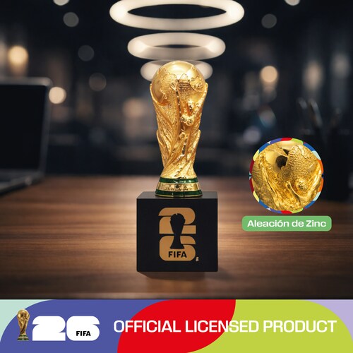 Trofeo Copa Mundial De La FIFA 2026 Dorado 15 Cm Con Pedestal Acrílico