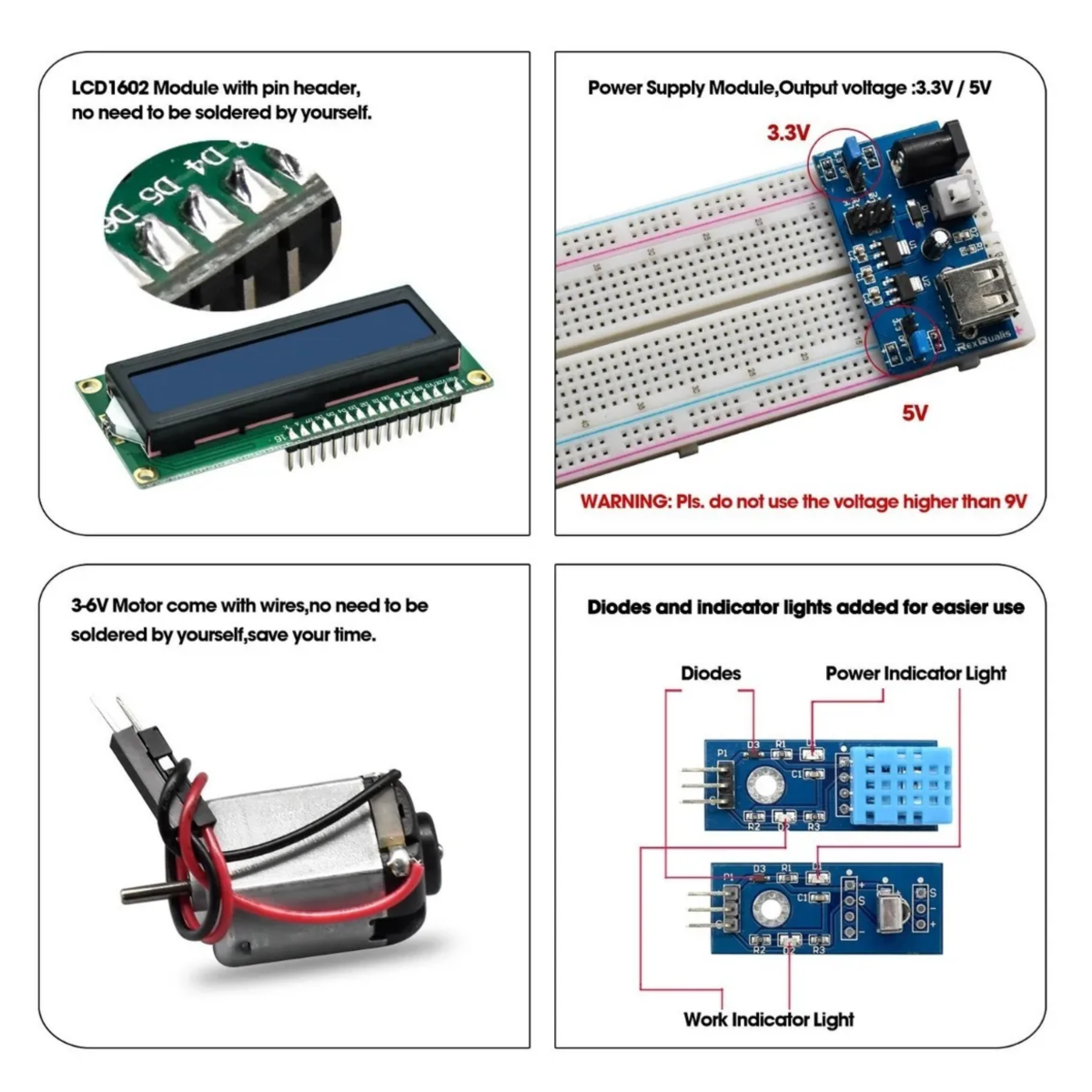 Multicolor R3 Kit Compatible C/ Arduino Uno R3 Con Español Tutorial, Multicolor