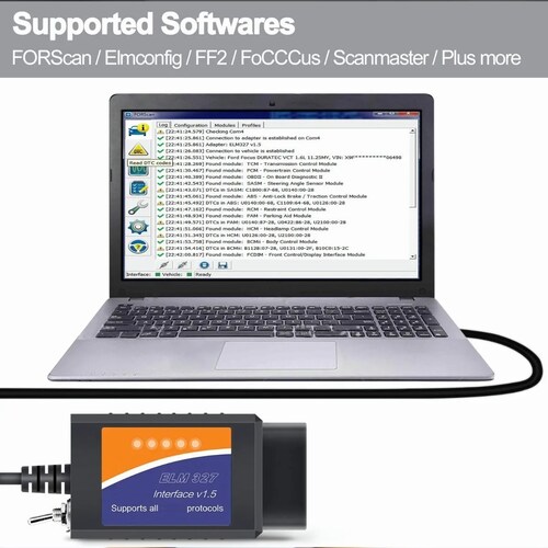 Elmconfig Forscan Escaner Automotriz Usb Elm327 Malubero Windows