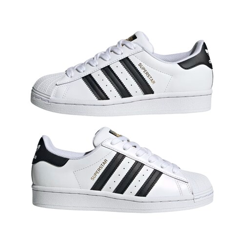 TENIS ADIDAS SUPERSTAR BLANCO NEGRO MUJER UNISEX