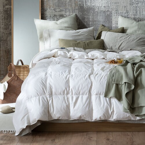 Edredón Duvet Matrimonial 100% Algodón Relleno de Pluma de Pato ...
