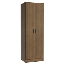 ropero-organizador-y-zapatera-madesa-con-2-puertas-marron