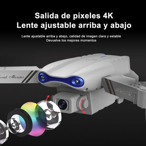 Ourlife WRJ-S96 Mini Drone Profesional Gris 4K Cámara Dual Giro 360 ...
