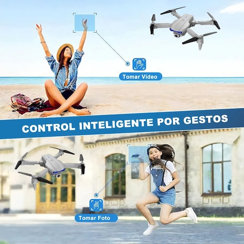Ourlife WRJ-S96 Mini Drone Profesional Gris 4K Cámara Dual Giro 360 ...